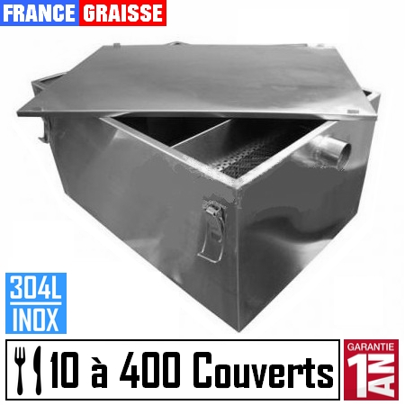 bac a graisse restaurant en inox sous plonge pour professionnel